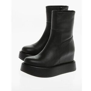 Paloma Barceló Black Platform Ankle Boots